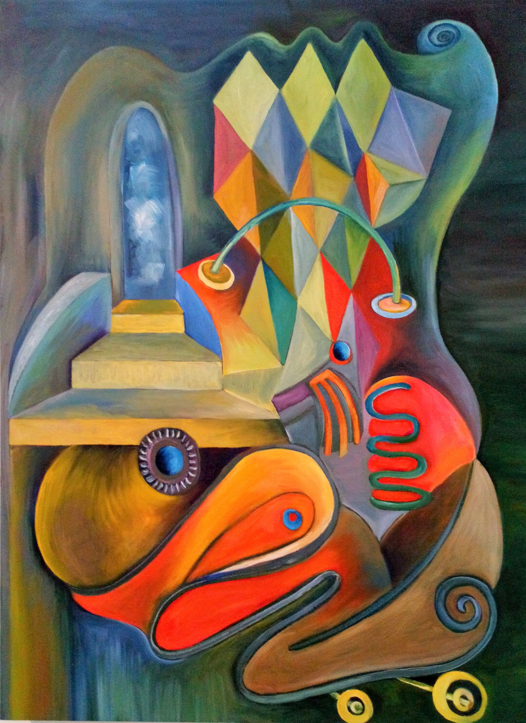 The Steps, the Diamond and the Scroll