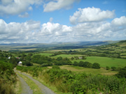 Hilary's cottage sits on the slopes of the Gwrhyd Mountain